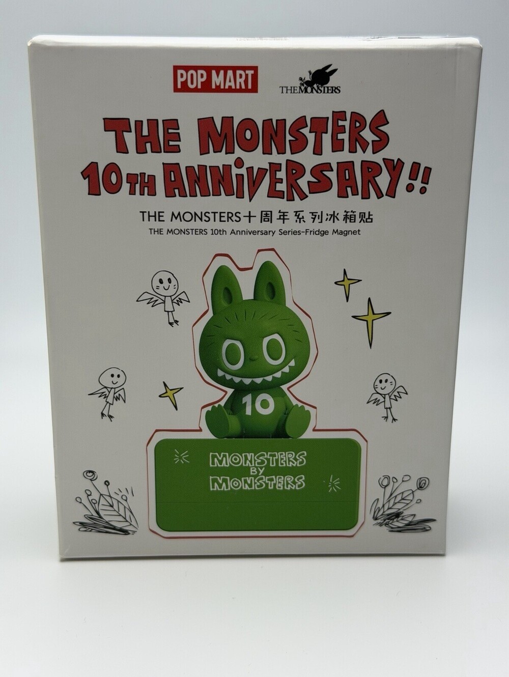 POP MART The Monsters 10th Anniversary ZIMOMO Fridge Magnet Stamp Confirmed